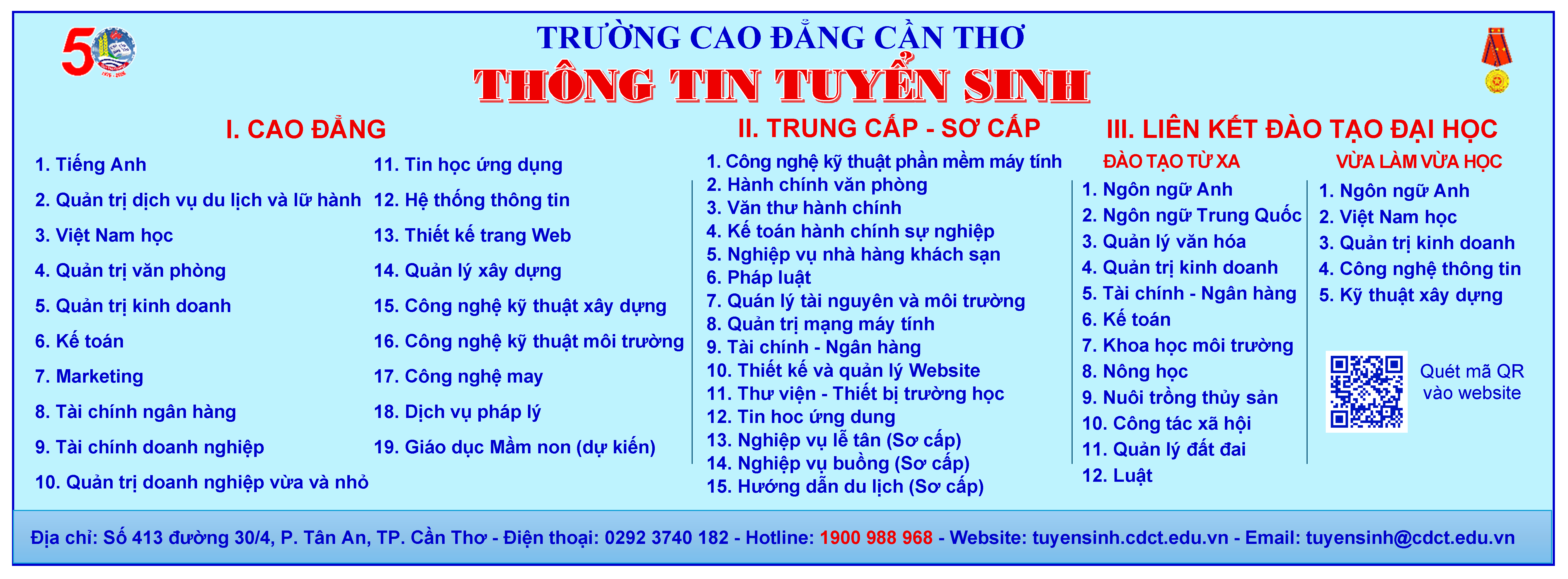 Thông tin tuyển sinh năm 2026 BIG